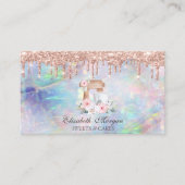 Carte De Visite Fleurs Mixer Rose Gold Drives Boulangerie Opal (Devant)