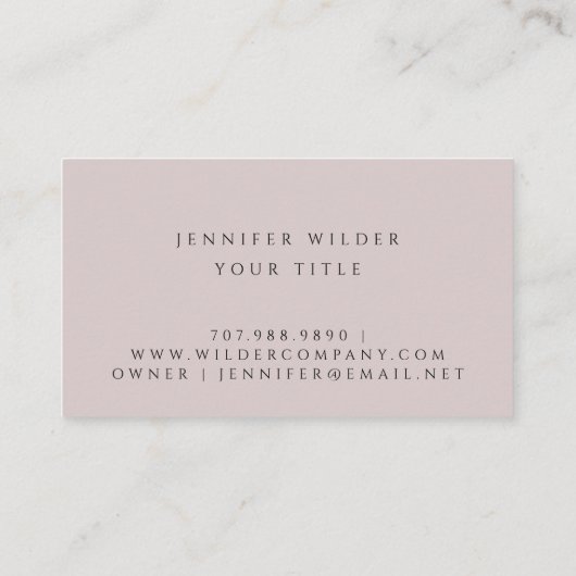 Carte De Visite Fleurs modernes Boho Violet Gris (Dos)