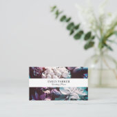 Carte De Visite Fleurs modernes élégantes (Debout devant)