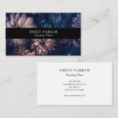 Carte De Visite Fleurs modernes élégantes (Devant / Derrière)