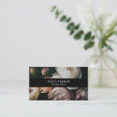 Carte De Visite Fleurs modernes élégantes (Debout devant)