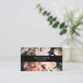 Carte De Visite Fleurs modernes élégantes (Debout devant)