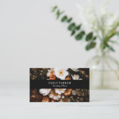 Carte De Visite Fleurs modernes élégantes (Debout devant)