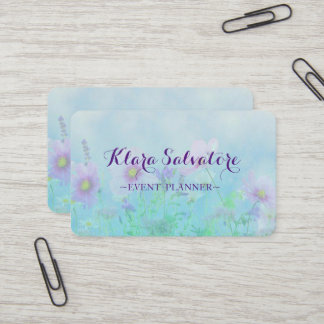 Carte De Visite Fleurs Modernes Parfaites