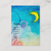 CARTE DE VISITE FLEURS MORTES BLANCHES EN ROSE, PARKLES D'OR (Devant)