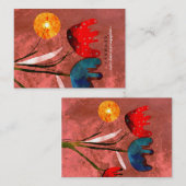 Carte de visite Fleurs Nature Jardin (Devant / Derrière)