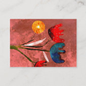 Carte de visite Fleurs Nature Jardin (Dos)