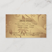 Carte De Visite Fleurs | Or (Dos)