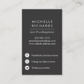 Carte De Visite Fleurs orange | Icônes professionnelles des médias (Dos)