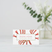 Carte De Visite Fleurs Paw Kangaroo Élégantes - Personnalisées (Debout devant)