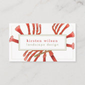 Carte De Visite Fleurs Paw Kangaroo Élégantes - Personnalisées (Devant)