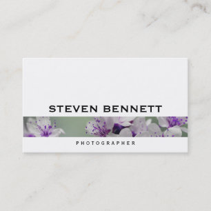 Carte De Visite Fleurs   Photographie