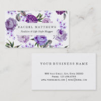 Fleurs pourpres lilas violettes Girly élégantes