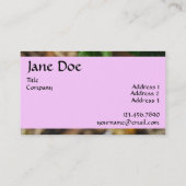 Carte De Visite Fleurs pourpres minuscules - affaires (Dos)