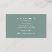 Carte De Visite Fleurs pressées (Dos)