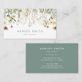 Carte De Visite Fleurs pressées (Devant / Derrière)