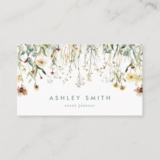 Carte De Visite Fleurs pressées (Devant)