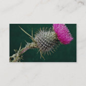 Carte De Visite Fleurs principales de chardon (Dos)