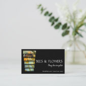 Carte De Visite Fleurs Printemps Photographie Abee (Debout devant)