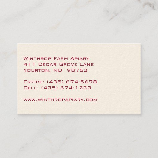 Carte De Visite Fleurs Pure Honey Pop Art