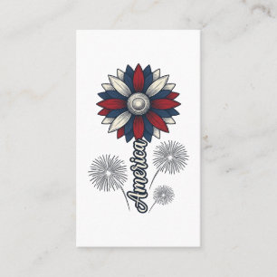 Carte De Visite Fleurs pyrotechniques vectorielles de conception p