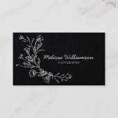 Carte De Visite Fleurs Rassemblées Minimalistes (Devant)