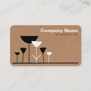 Carte De Visite Fleurs rétro - Arrière - plan de boîte en carton