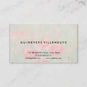 Carte De Visite Fleurs romantiques personnalisables de pavot de (Dos)