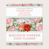 Carte De Visite Fleurs | ROSE (Extérieur déplié)