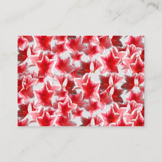 Carte De Visite Fleurs roses (Dos)