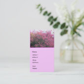 Carte De Visite Fleurs roses (Debout devant)