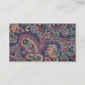 Carte De Visite Fleurs roses, blanches et vertes oranges avec (Dos)