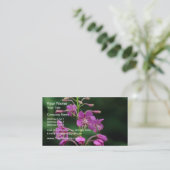 Carte De Visite Fleurs roses de Fireweed (Debout devant)