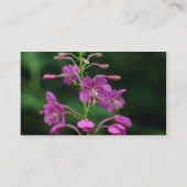 Carte De Visite Fleurs roses de Fireweed (Dos)