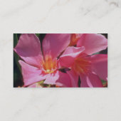 Carte De Visite Fleurs roses d'oléandre de Nerium (Dos)
