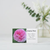 Carte De Visite Fleurs roses élégantes (Debout devant)