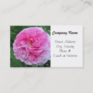 Carte De Visite Fleurs roses élégantes