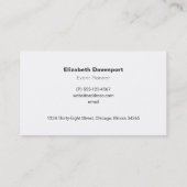 Carte De Visite Fleurs roses mignonnes Motif Whimsical (Dos)