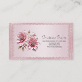 Carte de visite Fleurs roses modernes (Dos)
