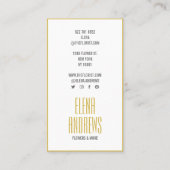 Carte De Visite Fleurs roses noires et blanches victoriennes chic (Dos)