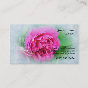 Carte De Visite fleurs roses roses