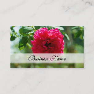 Carte De Visite Fleurs roses rouges