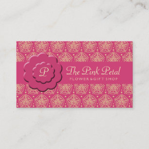 Carte De Visite Fleurs roses royales