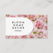 Carte De Visite Fleurs roses uniques Photographie QR Code Arch (Devant)