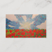 Carte de visite Fleurs rouges (Dos)