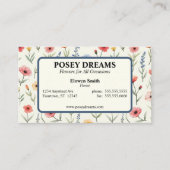 Carte De Visite Fleurs sauvages d'été (Devant)