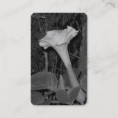 Carte De Visite Fleurs sauvages noirs blancs (Dos)