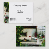 Carte De Visite Fleurs sur des étapes (Devant / Derrière)