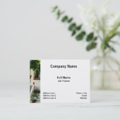 Carte De Visite Fleurs sur des étapes (Debout devant)