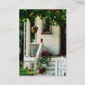 Carte De Visite Fleurs sur des étapes (Dos)